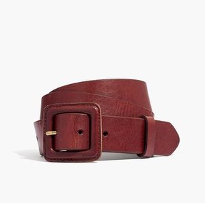 Madewell Leather Covered Buckle Belt